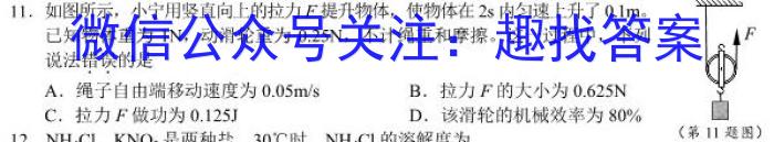 安徽省芜湖市弋江区2022-2023学年度七年级第二学期期末评价政治1