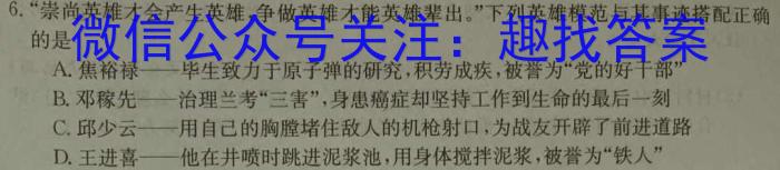 河南省2022-2023学年八年级第二学期期末教学质量检测历史试卷