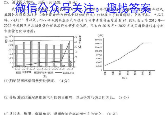 怀化市2023年上期高二年级期末考试试题政治~