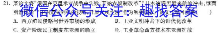 2024届名师原创分科模拟 新S4(五)历史