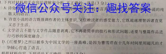 2024届江西省高三7月联考(24-01C)语文