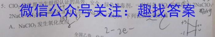 天一大联考 2024-2023学年第二学期高一期末调研考试化学