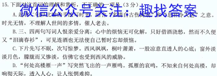 普洱市2022~2023学年度高一年级下学期期末联考(23-548A)语文