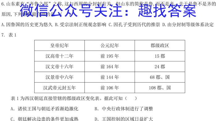 怀仁一中2022-2023学年下学期高一期末考试(23731A)历史试卷