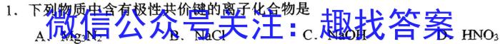 河南省平顶山市2022-2023学年高一下学期期末调研考试化学