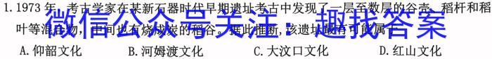 天一大联考 2022-2023学年(下)南阳六校高一年级期末考试历史