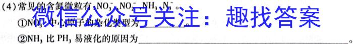 中州联盟 2024~2023学年高二下学期期末考试(232747D)化学