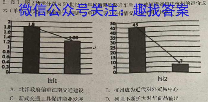 2024-2023学年青海省高一试卷7月联考(标识♥)&政治