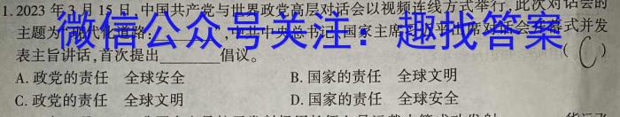 河南省2024届高三年级八月名校联合考试政治1