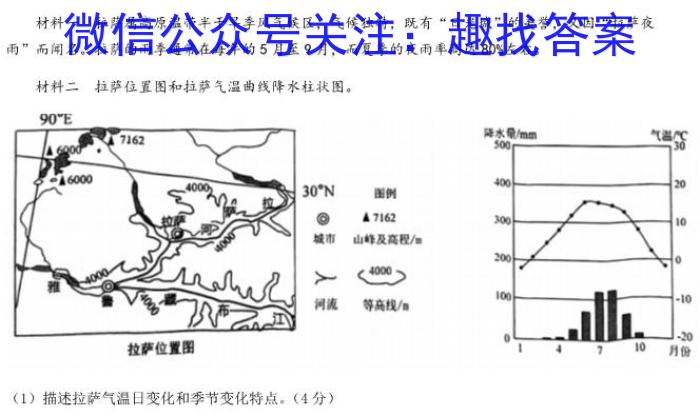 吉林省"BEST合作体"2022-2023学年度高一年级下学期期末地理.