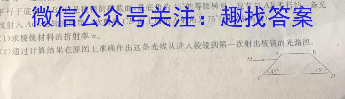 福建省漳州市2024-2023学年(下)高二期末高中教学质量检测q物理
