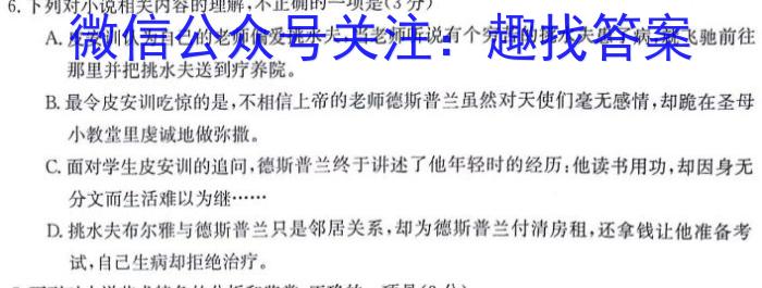 2024届名师原创分科模拟 新S4(五)语文