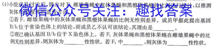 2024届分科综合检测卷(六)生物试卷答案