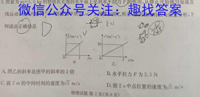 黔东南州2022-2023学年度八年级第二学期期末文化水平测试.物理