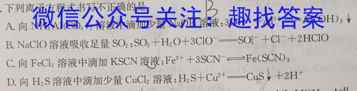 2024届高考滚动检测卷 新教材(三)化学