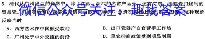 2024届广东省高三年级七校联合体8月联考历史