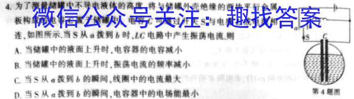 2024届河南省顶尖计划高三联考（一）.物理