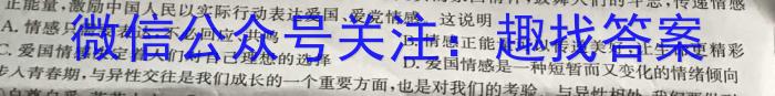 金考卷·百校联盟(新高考卷)2024年普通高等学校招生全国统一考试 预测卷(一)1政治~