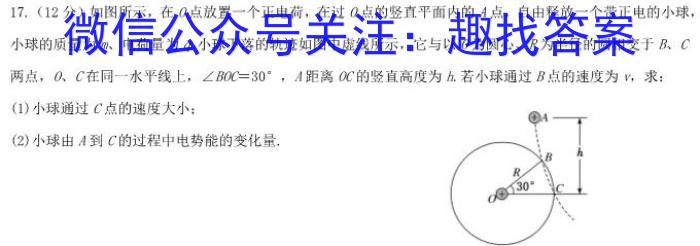 2024届全国大联考高三第一次联考 1LK·(新高考)物理`