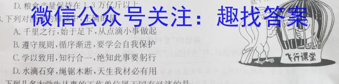 湖北省部分重点中学2024届高三第一次联考政治~