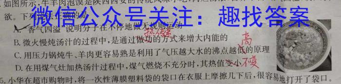 云南省云师大附中2023-2024学年初一分班考试物理.