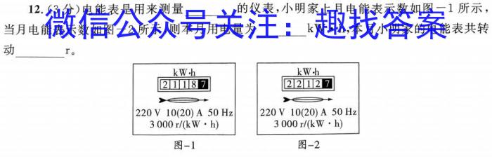 安徽省2023～2024学年九年级开学摸底练习物理.