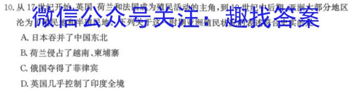 炎德英才大联考长郡中学2024届高三月考试卷(一)历史试卷