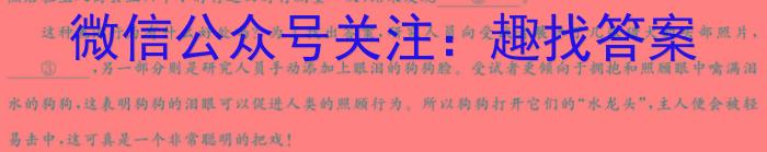 陕西省2023-2024学年度九年级第一学期阶段性学习效果评估（二）/语文