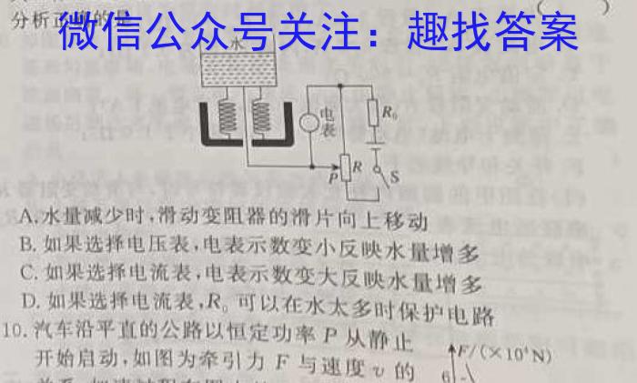 ［重庆大联考］重庆省2024届高三9月联考物理.