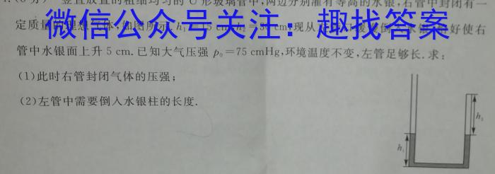 山西省太原37中2023-2024学年第一学期八年级假期作业练习物理.