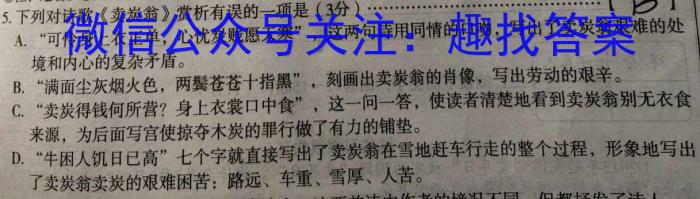 湖北云学新高考联盟高二年级10月联考语文