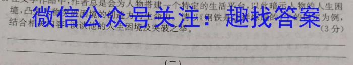 安徽省2024届九年级阶段评估（一）【1LR】语文