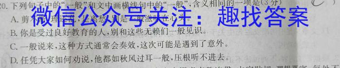 徽师教育·安徽省2024届高三8月质检/语文