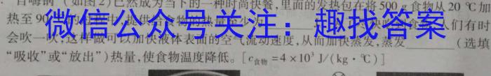 邕衡金卷 名校联盟南宁三中 柳州高中2024届第一次适应性考试物理.