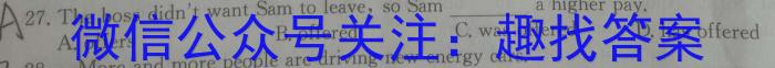 河南省教育研究院2024届新高三8月起点摸底联考化学试卷及参考答案英语