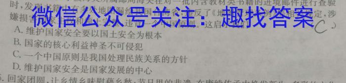 河南省2024年春季学期高一年级4月质量检测(24519A)政治~