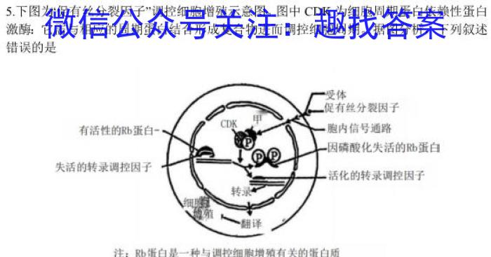 [黑龙江大联考]黑龙江2024届高三年级8月联考生物试卷答案