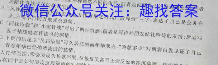 贵州省2024届高三年级实用性联考（一）/语文