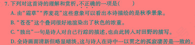 山东普高大联考高一10月联合质量测评(2023.10)语文
