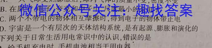 ［陕西大联考］陕西省2024届高三年级8月联考q物理