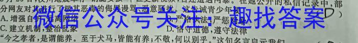 陕西省咸阳市2023-2024学年度第一学期九年级第二次作业C政治~