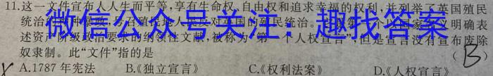 河南省郑州市东枫外国语学校2023-2024-1九年级开学初（开学考试）历史