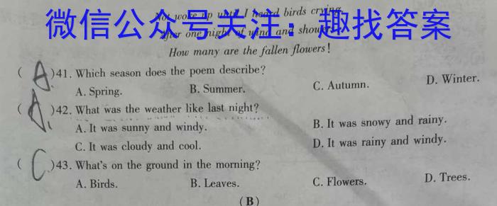 2024届天壹名校联盟高三9月大联考英语