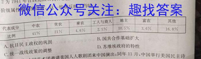 河南省教育研究院2024届新高三8月起点摸底联考历史试卷及参考答案历史
