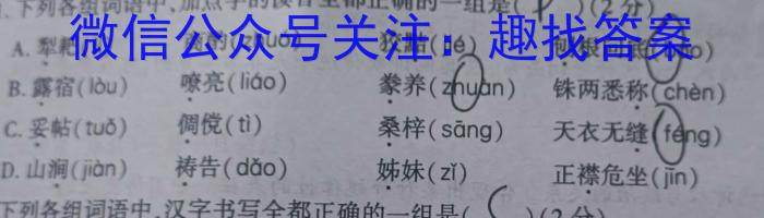 河北省2024届高三试卷9月联考(灯泡 HEB)语文