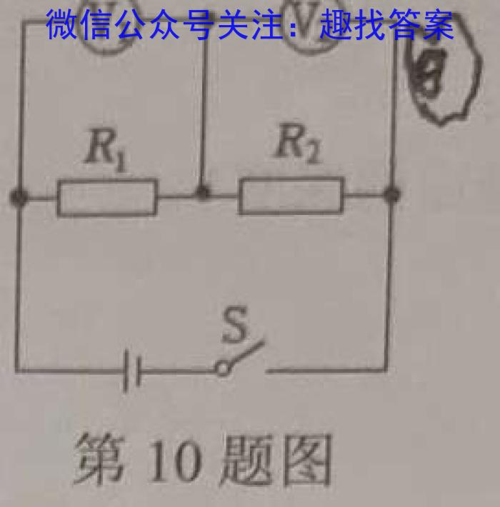 百师联盟 湖南省2023~2024学年高二8月模拟考试物理.