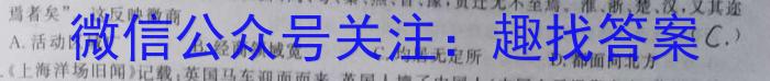 2024届全国高考分科调研模拟测试卷 XGK(一)历史