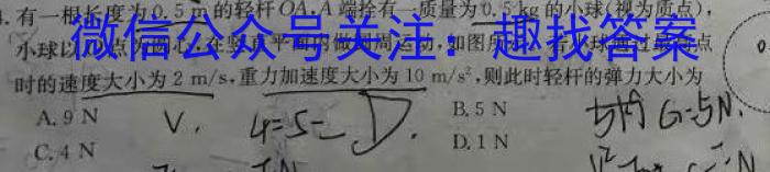 云南省云师大附中2023-2024学年初一分班考试z物理