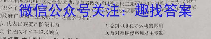 全国大联考2024届高三第一次联考（1LK·新高考-Y）历史试卷