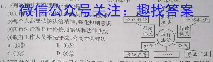 河北省2023~2024学年高二(上)质检联盟第三次月考(24-175B)政治~